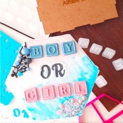 Mini Blok Alfabe Kabartma Baskı Set