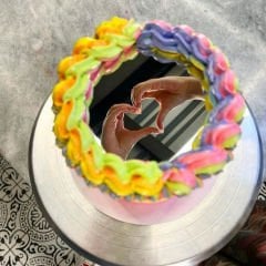 SelfieCake Yuvarlak Ayna Pleksi