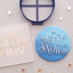 Let It Snow Kabartma Baskı