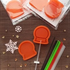 Kar Küresi Lolipop Çıngırak Kalıp