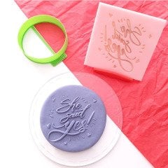 She Said Yes Embossing