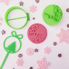Let it Snow Baskı (Embosser)