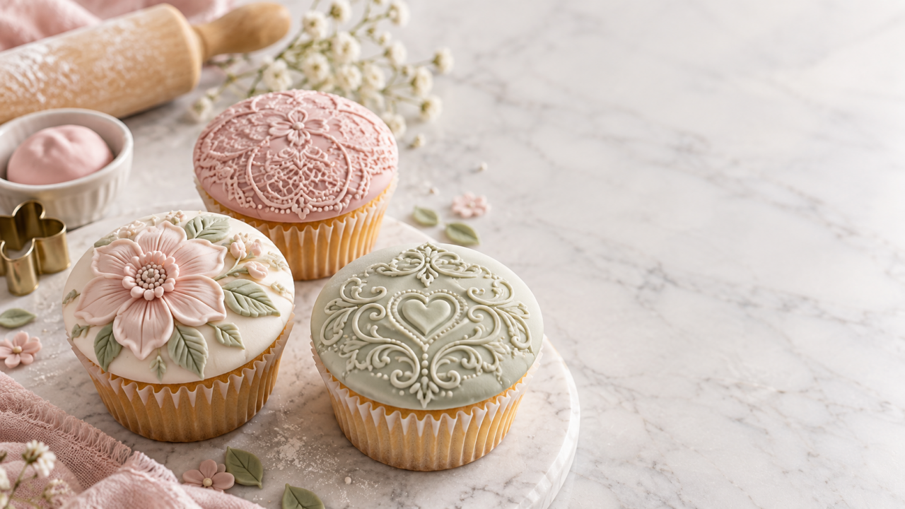Cupcake Süsleme Rehberi | Şeker Hamuru ile Cupcake Süsleme