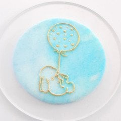 Balonlu Bebek Fil Kabartma Baskı