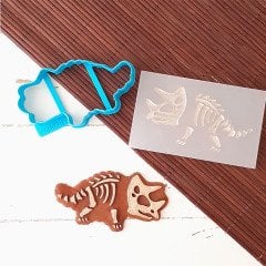 Dinazor Fosil - 2 Kabartma Baskı Set