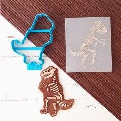 Dinazor Fosil - 3 Kabartma Baskı Set