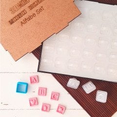 Mini Blok Alfabe Kabartma Baskı Set