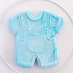 Erkek Bebek Tulum Kabartma Baskı Set