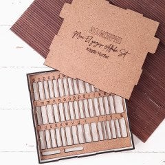 Mini Elyazı Alfabe Kaşe Baskı Seti (Embosser)