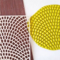 Arnavut Kaldırım Zemin Şablon - 1 Kabartma Doku Baskı