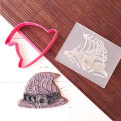 Cadı Şapkası Kurabiye Kabartma Baskı Kalıbı Set