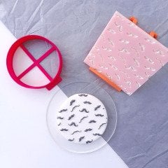 Bıyık Doku Kabartma Baskı