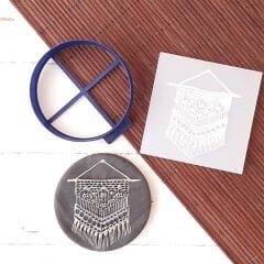 Bohem Duvar Süsü Kurabiye Kabartma Baskı Kalıbı