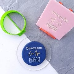 Dünyanın En İyi Babası Kabartma Baskı