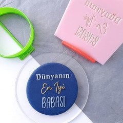 Dünyanın En İyi Babası Kabartma Baskı