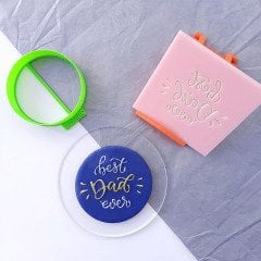 Best Dad Ever Kabartma Baskı