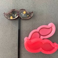 Bıyık Lolipop Çıngırak Kalıp