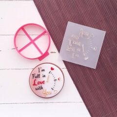 Full in Love Sevgililer Günü Kabartma Baskı