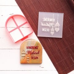 Kandiliniz Mübarek Olsun Kabartma Baskı