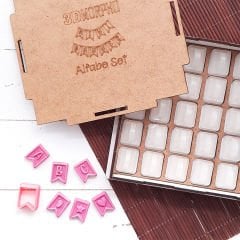 Mini Banner Alfabe Kabartma Baskı Set