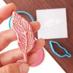 Mini Tüy Kurabiye Kabartma Baskı Kalıbı