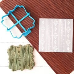 Boho Doku-1 Kurabiye Kabartma Baskı Kalıbı