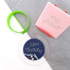 Happy Birthday-11 Kabartma Baskı