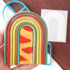 Gökkuşağı-1 Kurabiye Kabartma Baskı Kalıbı Set