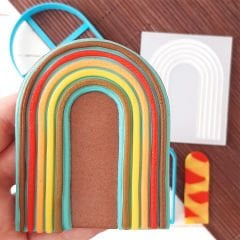 Gökkuşağı-1 Kurabiye Kabartma Baskı Kalıbı Set