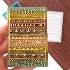 Boho Kilim Kurabiye Kabartma Baskı Kalıbı Set