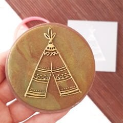 Boho Çadır Kurabiye Kabartma Baskı Kalıbı