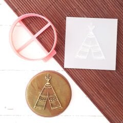 Boho Çadır Kurabiye Kabartma Baskı Kalıbı