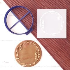 Boho Çerçeve Kurabiye Kabartma Baskı Kalıbı