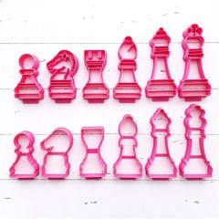 Satranç Taşları Kesici Set Kurabiye Kalıbı