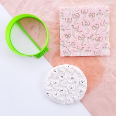 Sevimli Hayaletler Doku Kurabiye Kabartma Baskı Kalıbı