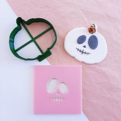 Balkabağı Suratı-1 Kurabiye Kabartma Baskı Kalıbı