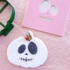 Balkabağı Suratı-1 Kurabiye Kabartma Baskı Kalıbı