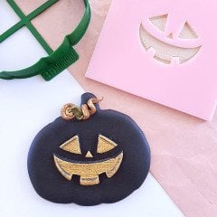 Balkabağı Suratı-2 Kurabiye Kabartma Baskı Kalıbı