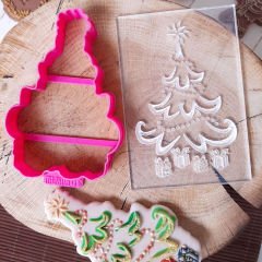 Yılbaşı Ağacı-2 Kabartma Baskı Set