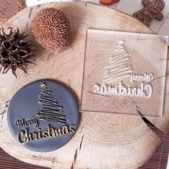 Merry Christmas-7 Kabartma Baskı