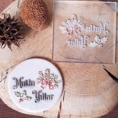 Mutlu Yıllar-3 Kabartma Baskı