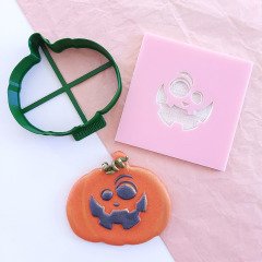 Balkabağı Suratı-6 Kurabiye Kabartma Baskı Kalıbı