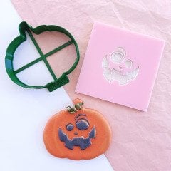 Balkabağı Suratı-6 Kurabiye Kabartma Baskı Kalıbı