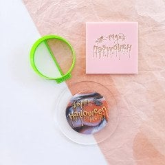 Happy Halloween-3 Kurabiye Kabartma Baskı Kalıbı