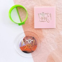 Boo Kurabiye Kabartma Baskı Kalıbı