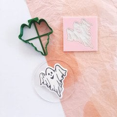 Hayalet Kurabiye Kabartma Baskı Kalıbı Set