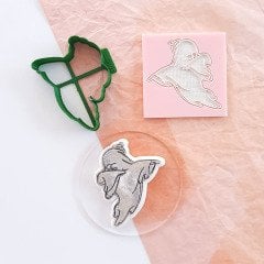 Dansçı Hayalet Kurabiye Kabartma Baskı Kalıbı Set