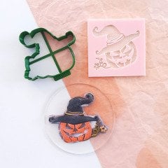 Balkabak Kurabiye Kabartma Baskı Kalıbı Set