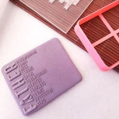 Father - Baba Kurabiye Kabartma Baskı Kalıp Set