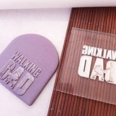 Walking Dad Kurabiye Kabartma Baskı